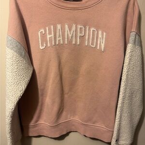 Champion Pink and Gray Sweatshirt